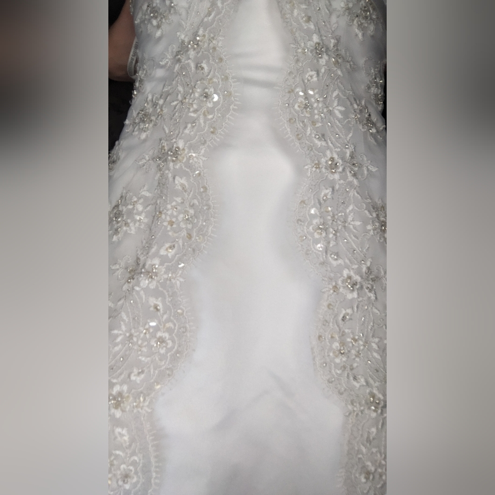 David's bridal strapless dress